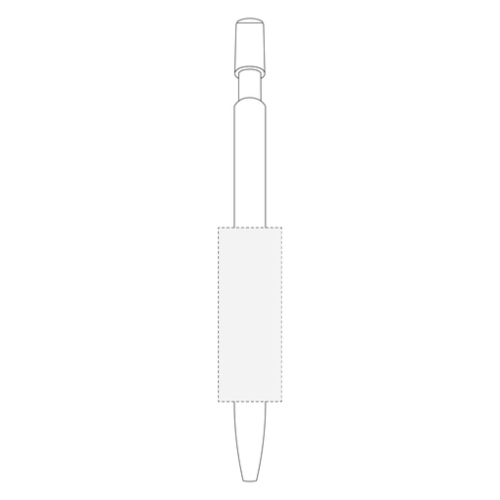 3460001025 Stylo bille publicitaire BIC® Media Clic - Marquage 1 couleur inclus - Sérigraphie 3 emplacements Sérigraphie 3 emplacements (Couleurs max : 4, Surface max : N/A) - Corps arrière clip (L: 20, H: 55)
