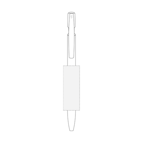 3460001025 Stylo bille publicitaire BIC® Media Clic - Marquage 1 couleur inclus - Sérigraphie media clic Sérigraphie (Couleurs max : 4, Surface max : N/A) - Corps centré clip (L: 20, H: 55)
