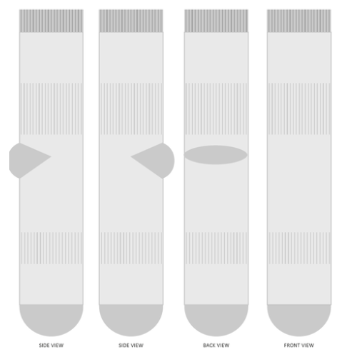 False Chaussettes de travail personnalisées avec doublure et renfort talon et orteils - Tissage jacquard model Kingly Tissage jacquard Kingly (Couleurs max : N/A, Surface max : N/A) - Chaussettes