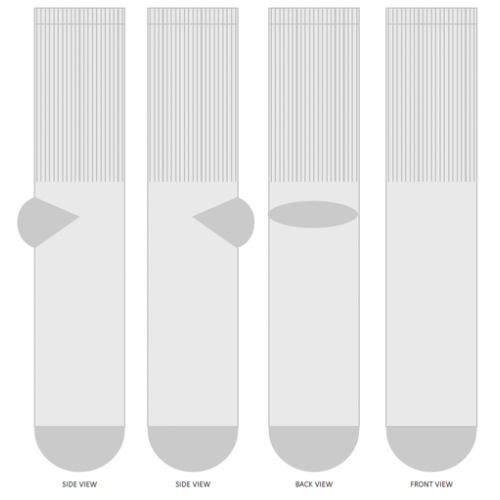 KS11U Chaussettes de sport publicitaires upcyclées - Tissage jacquard model Kingly Tissage jacquard Kingly (Couleurs max : N/A, Surface max : N/A) - Chaussettes