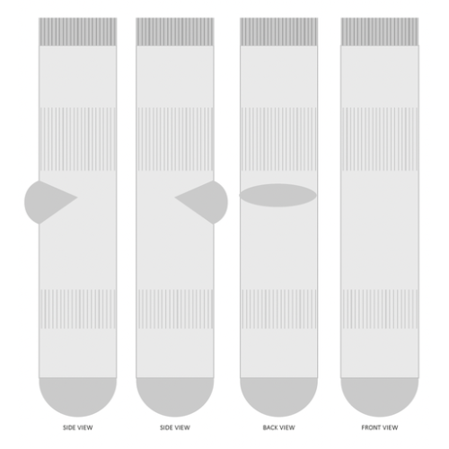 KS106WU Chaussettes de travail personnalisées avec renfort talon et orteils upsyclées - Tissage jacquard model Kingly Tissage jacquard Kingly (Couleurs max : N/A, Surface max : N/A) - Chaussettes