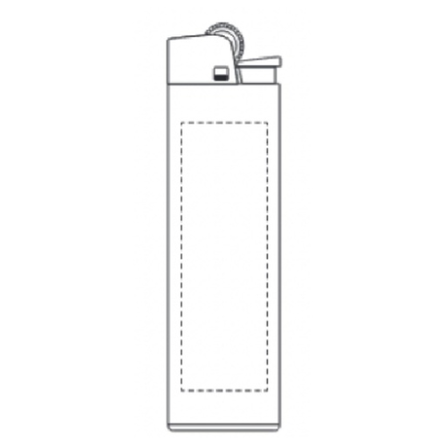 3460002452 Briquet publicitaire électronique BIC® J38 - Marquage inclus - Sérigraphie briquet BIC Sérigraphie (Couleurs max : N/A, Surface max : N/A) - Avant (L: 16, H: 40)