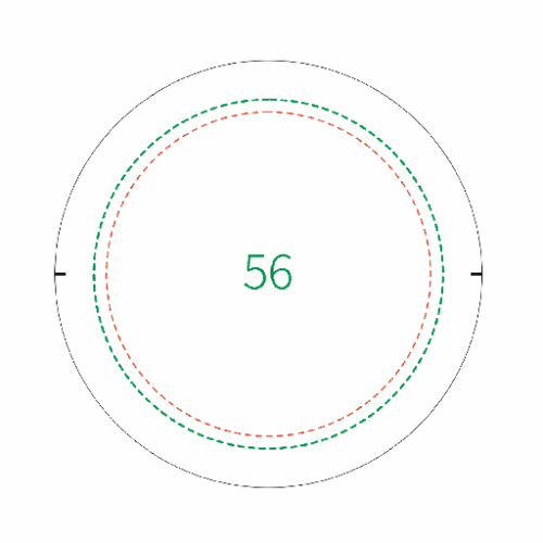 badgeeco56 Badge personnalisable biodegradable Ø56 mm - Impression numérique badge écoresponsable Impression numérique badge écoresponsable (Couleurs max : 4, Surface max : N/A) - Recto (D: 56)